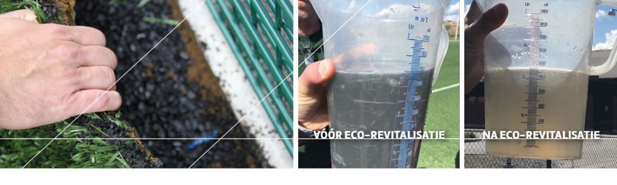Filtersysteem eco-revitalisatie kunstgrasvoetbalvelden